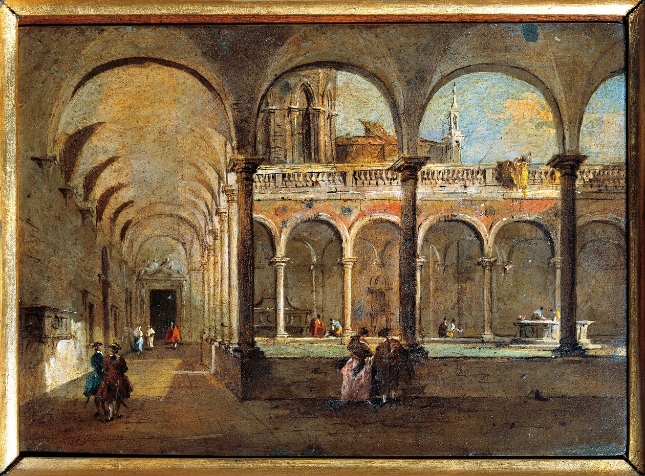 Italien, Venedig, Das Kloster der Mönche von Francesco Guardi
