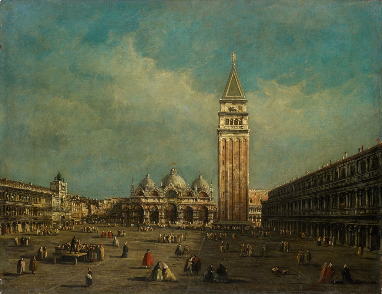 Die Piazza San Marco in Venedig von Francesco Guardi