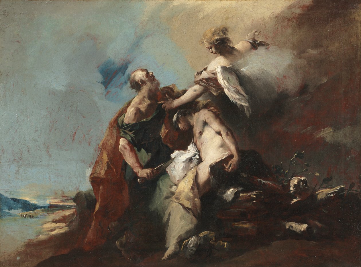 Das Opfer Isaaks, 1750er von Francesco Guardi