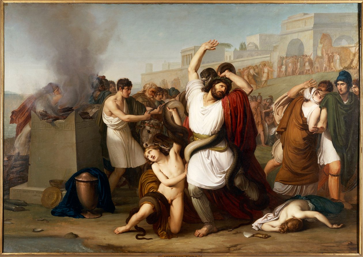 Mailand, Gemälde des trojanischen Priesters Laokoon von Francesco Hayez