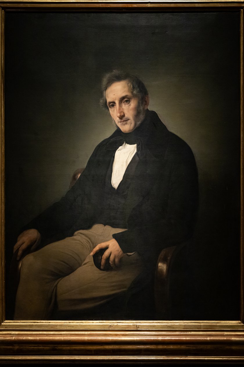 Porträt von Alessandro Manzoni von Francesco Hayez