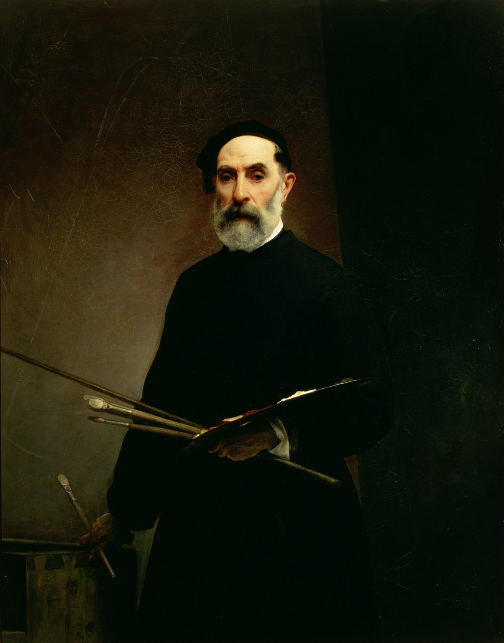 Selbstporträt, ca. 1860-62 von Francesco Hayez