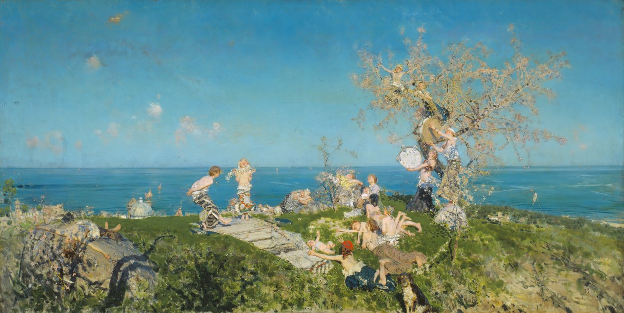 Frühling und Liebe, 1878 von Francesco Paolo Michetti