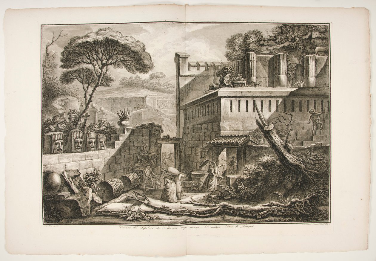 Veduta des Grabmals von Marnia von Francesco Piranesi