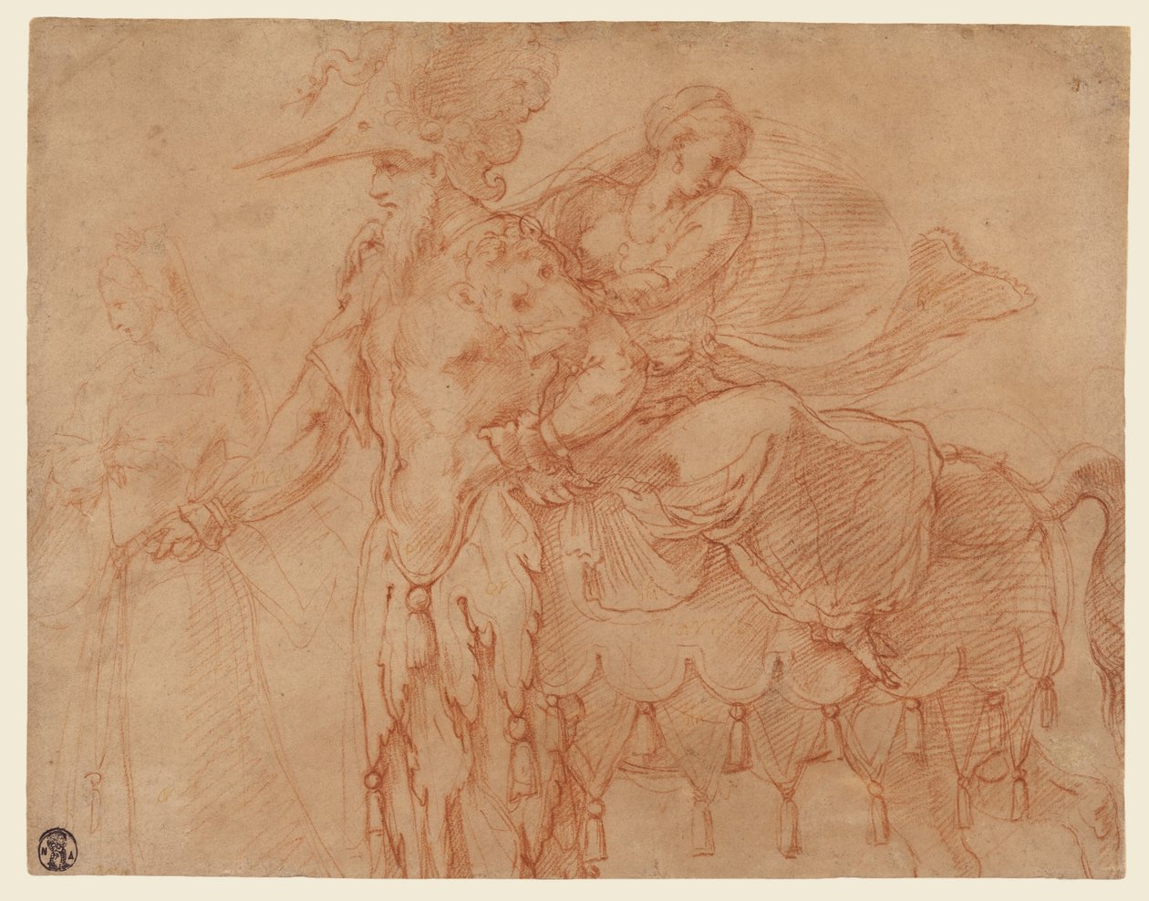 Kentaur und Lapith von Francesco Primaticcio