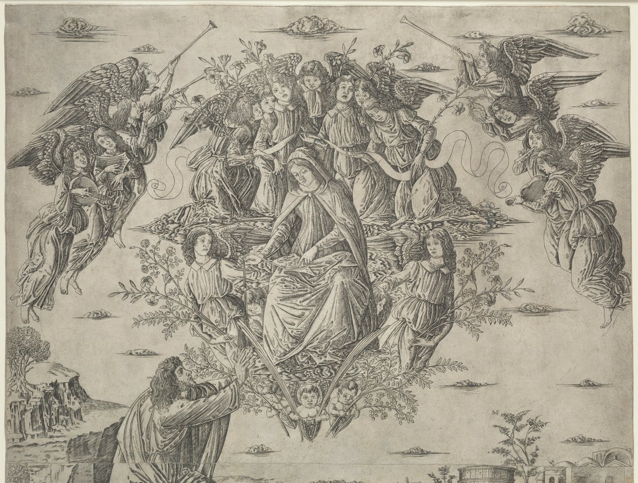 Die Himmelfahrt der Jungfrau, ca. 1495 von Francesco Rosselli