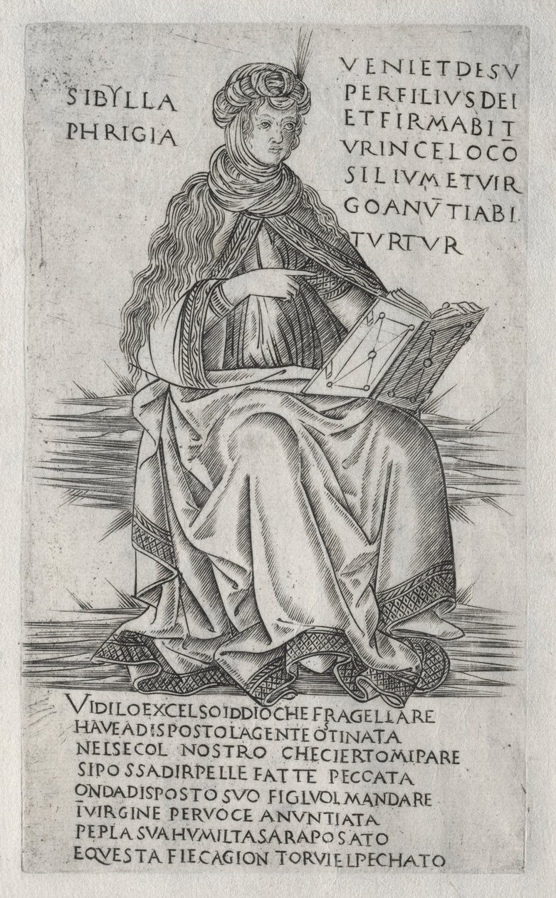 Die Sibyllen: Die phrygische Sibylle, ca. 1470-1480 von Francesco Rosselli