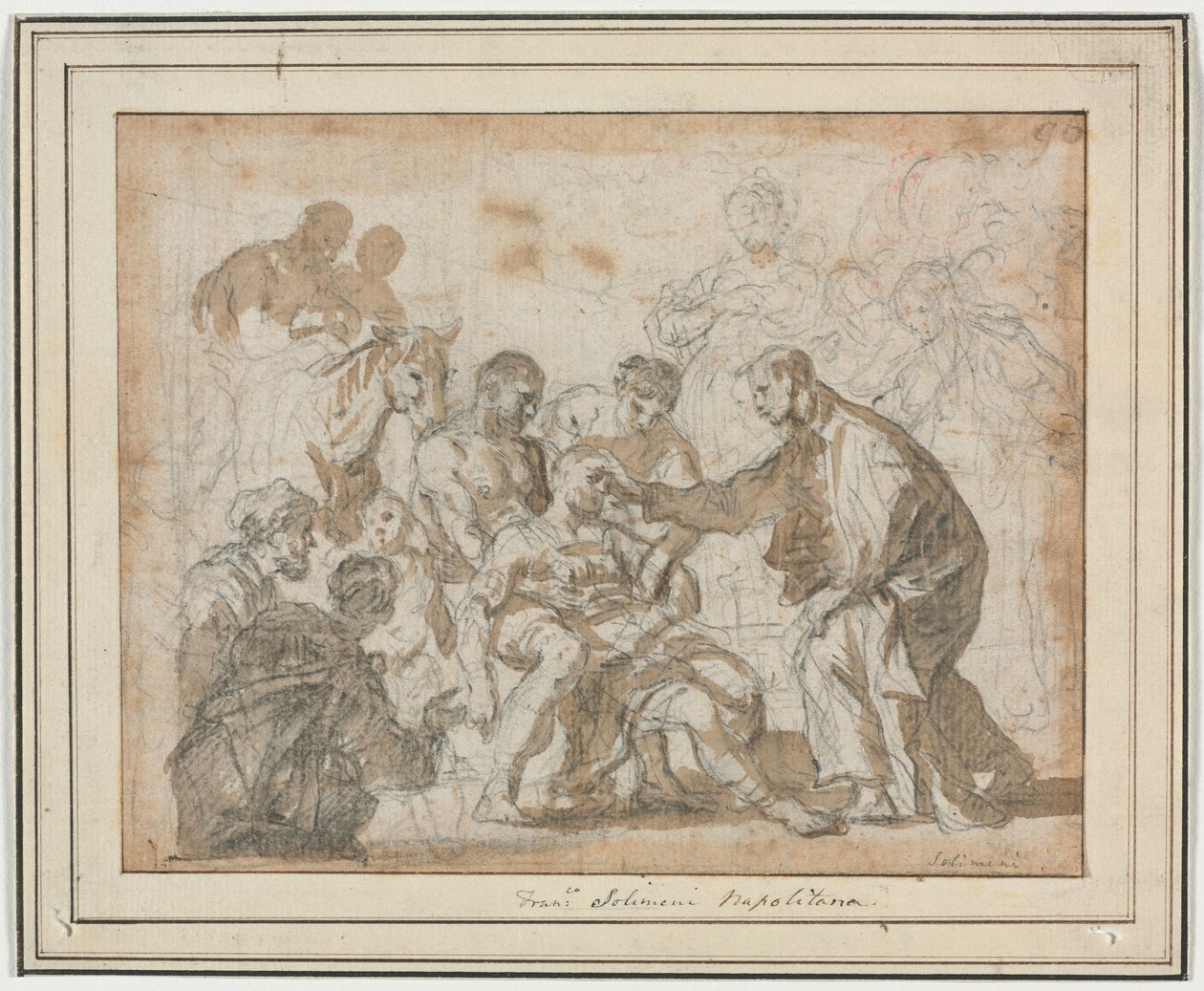 Ein Wunder des Heiligen Maurus von Francesco Solimena