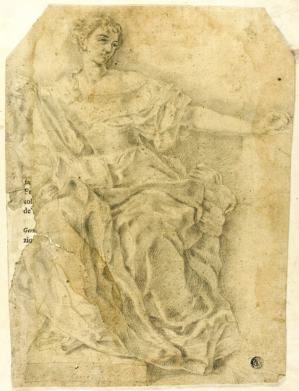 Sitzende allegorische Frauenfigur von Francesco Solimena