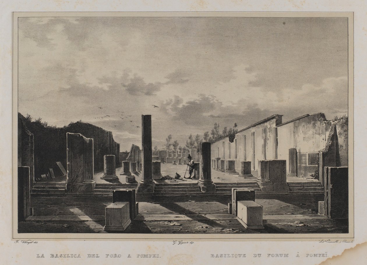 Die Basilika des Forums in Pompeji von Francesco Wenzel