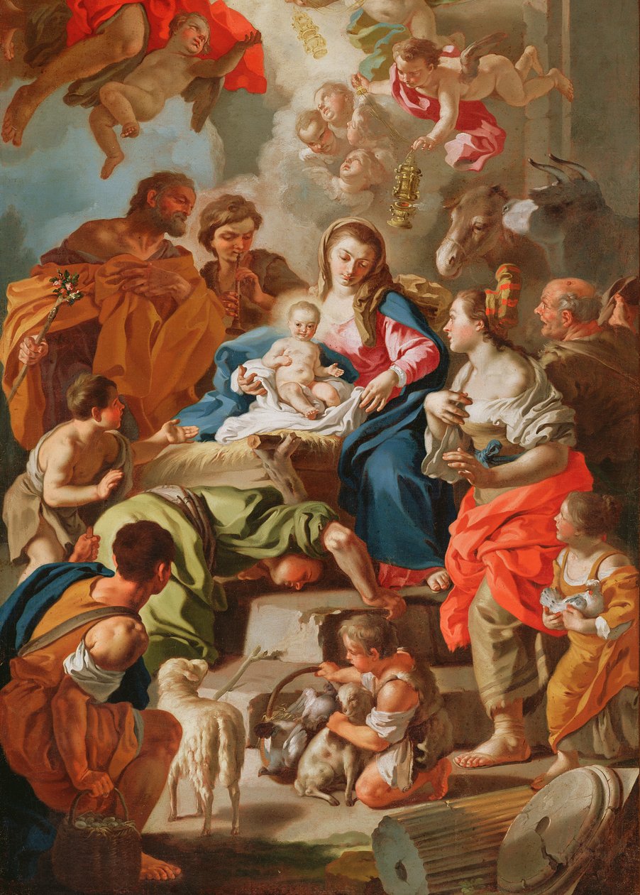 Die Anbetung der Hirten von Francesco de Mura