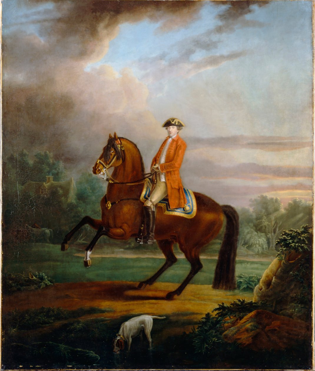 Ein Mann, genannt Noel Desenfans zu Pferd von Francis Bourgeois