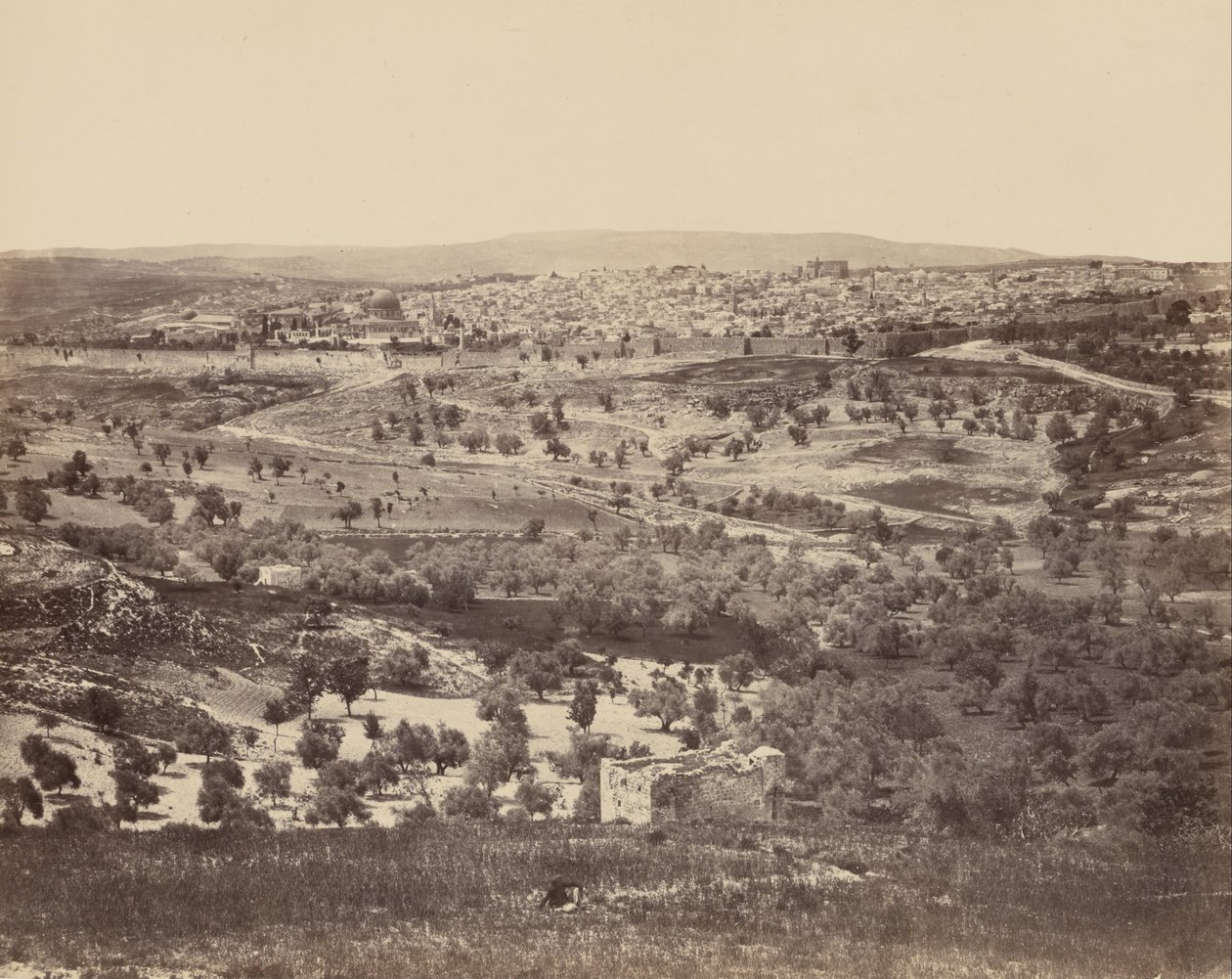 Jerusalem vom Ölberg aus von Francis Frith