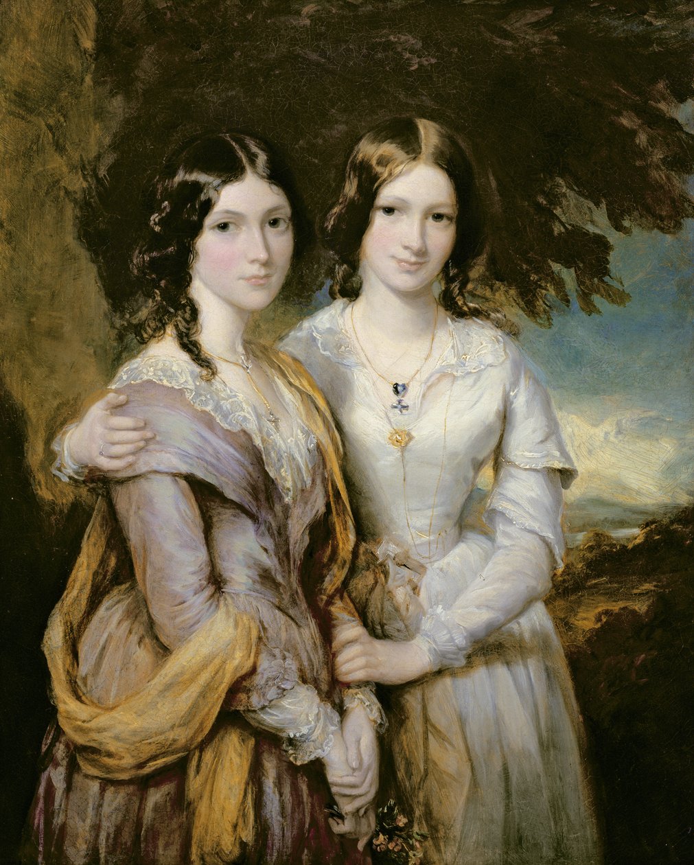 Annabella, Lady Lamington und Frederica, Gräfin von Scarbrough, Töchter von Andrew Robert Drummond von Francis Grant