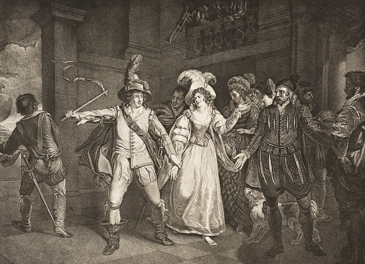 Padua, vor Baptistas Haus, Akt III, Szene II, aus 