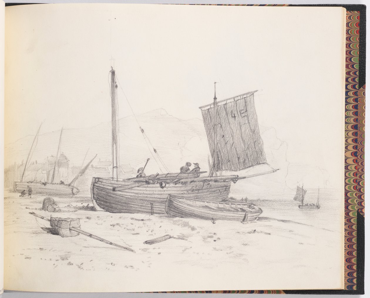 Fischerboote von Francis Augustus Lathrop