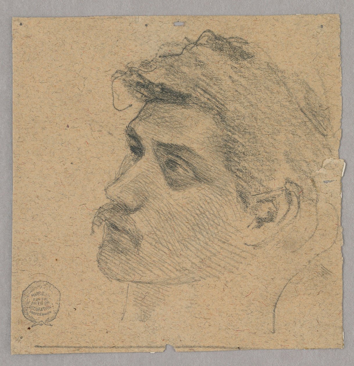 Kopf eines Mannes von Francis Augustus Lathrop