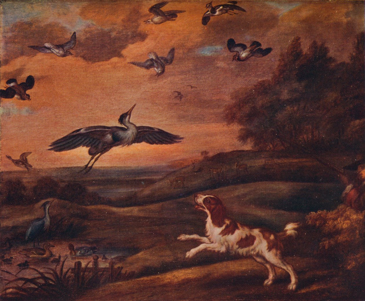 Schießen auf Regenpfeifer, spätes 17. Jahrhundert, 1922 von Francis Barlow