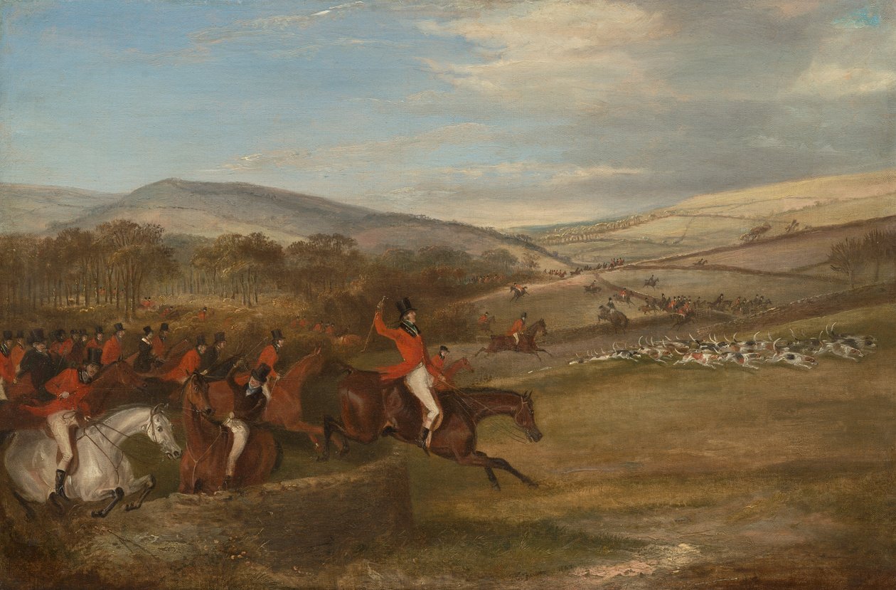 Die Berkeley-Jagd, 1842: Volle Jagd von Francis Calcraft Turner