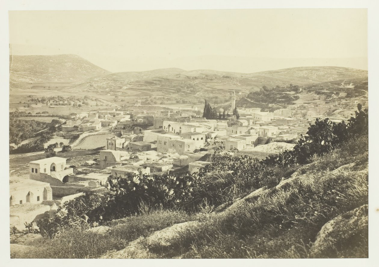 Nazareth, aus Nordwesten, 1857 von Francis Frith