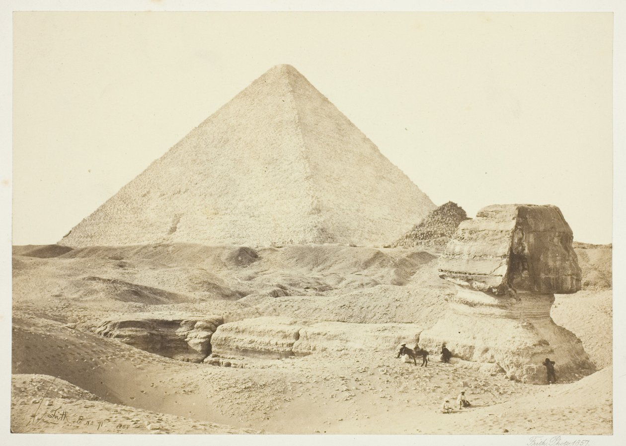 Die Sphinx und die Große Pyramide von Francis Frith