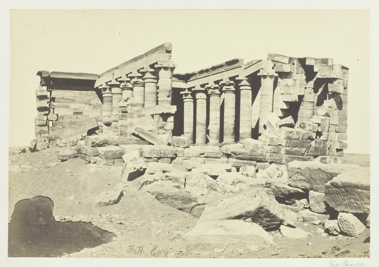 Der Tempel von Maharaka, Nubien von Francis Frith