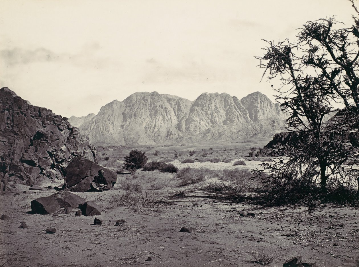 Das beschriebene Tal, Sinai, ca. 1857 von Francis Frith