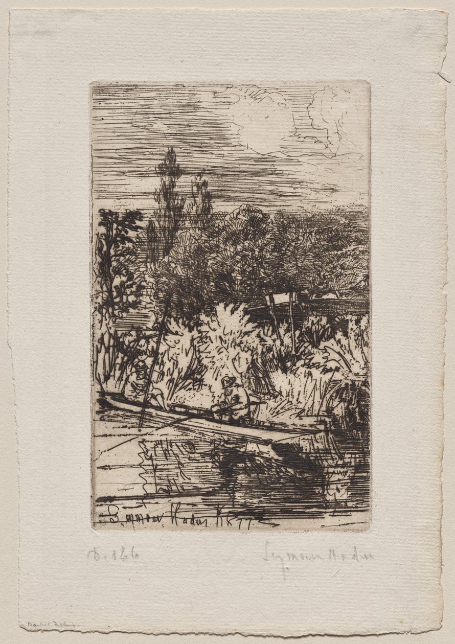 Barbenfischen von Francis Seymour Haden