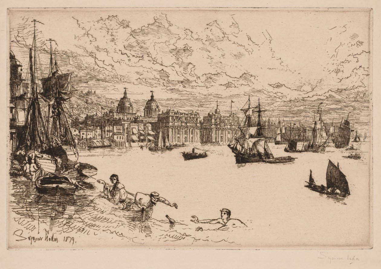 Greenwich, 1879 von Francis Seymour Haden