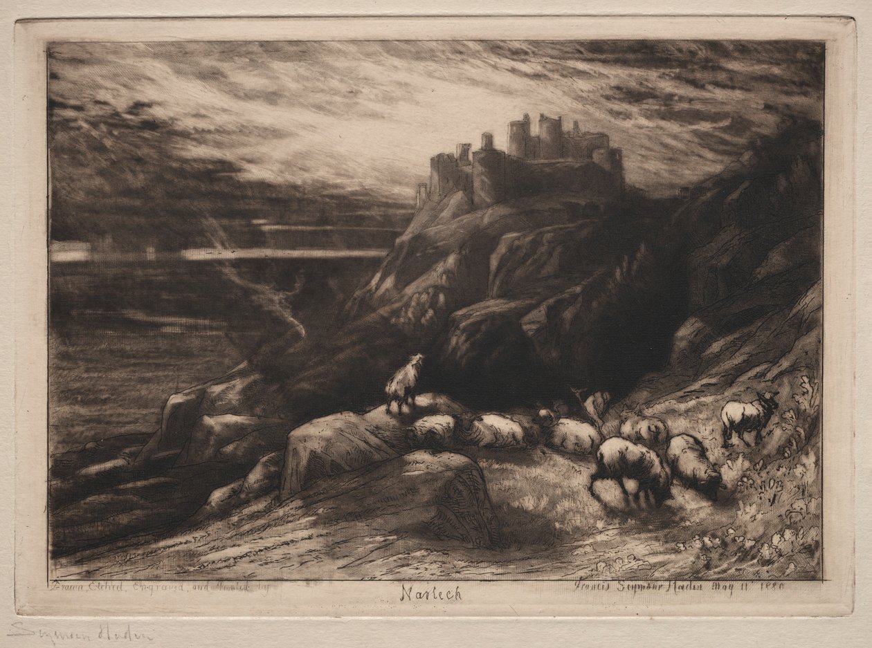 Harlech, 1880 von Francis Seymour Haden