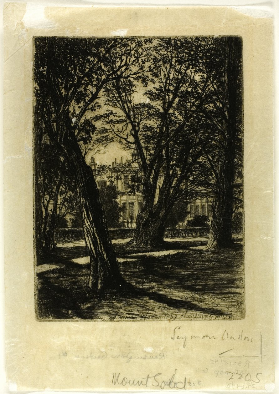 Kensington Gardens, Nr. I (kleine Platte) von Francis Seymour Haden
