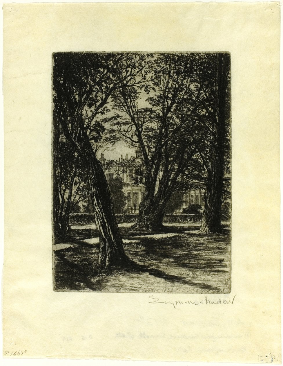 Kensington Gardens, Nr. I (kleine Platte) von Francis Seymour Haden