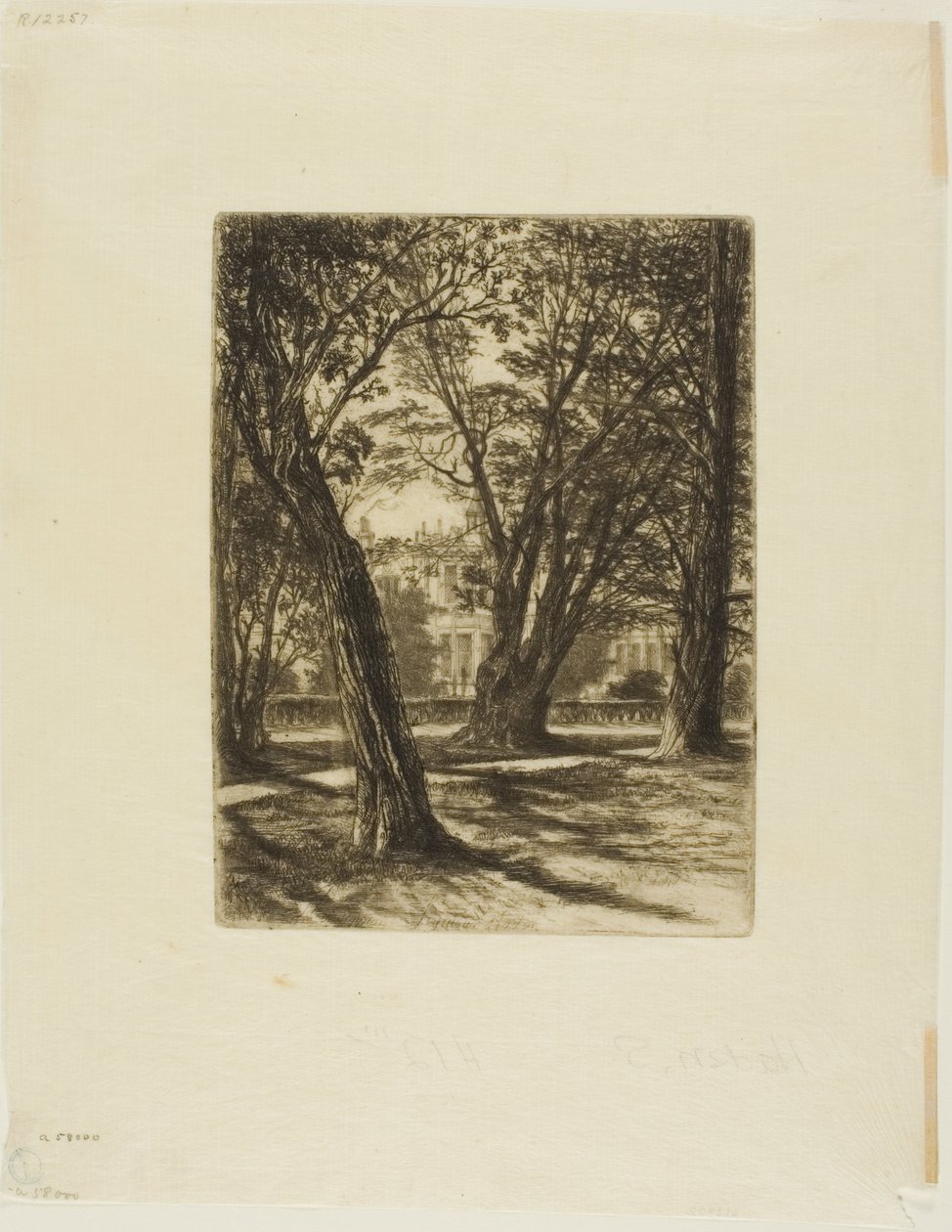 Kensington Gardens, Nr. I (kleine Platte) von Francis Seymour Haden