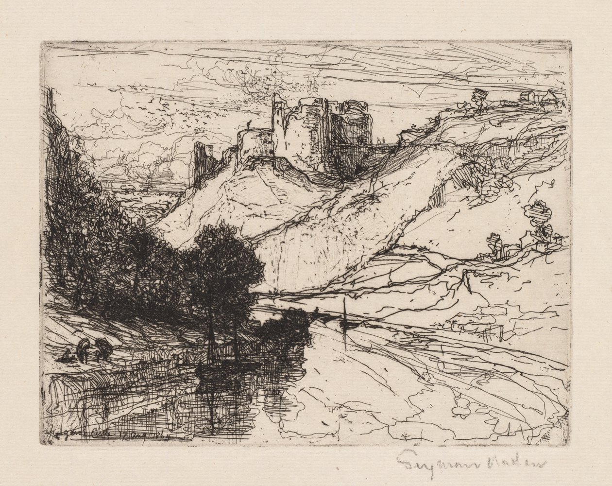 Kilgaren Castle von Francis Seymour Haden