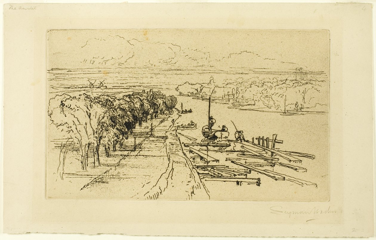 Die Amstel, Nr. II von Francis Seymour Haden