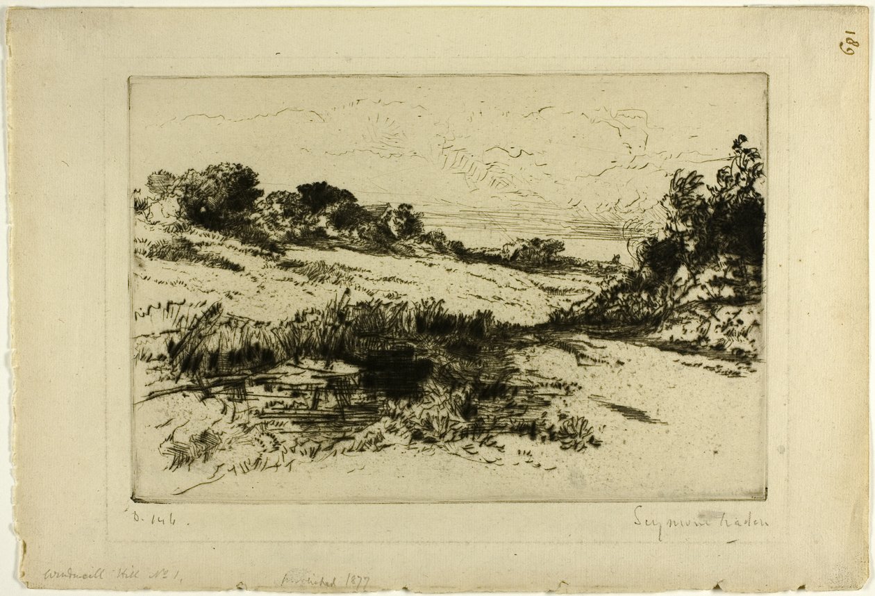 Windmühlenhügel, Nr. I von Francis Seymour Haden