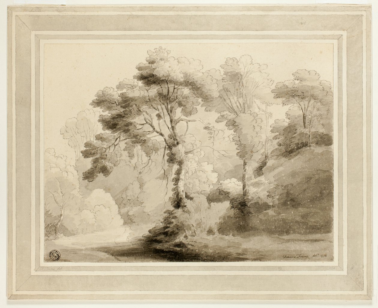Waldlandschaft von Francis Towne
