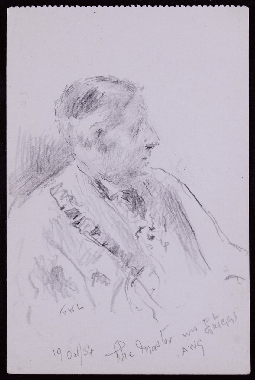 Porträt von FL Griggs von Francis Wilfred Lawson