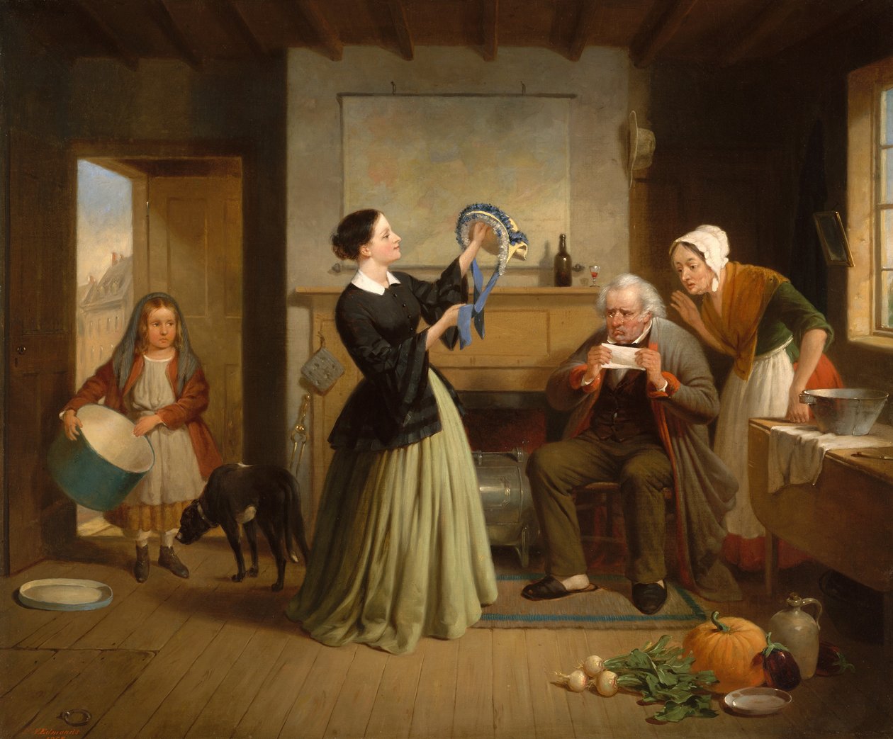 Der neue Hut, 1858 von Francis William Edmonds