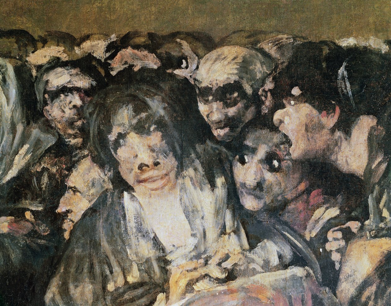 Wallfahrt nach San Isidro, 1821 (Detail) von Francisco de Goya