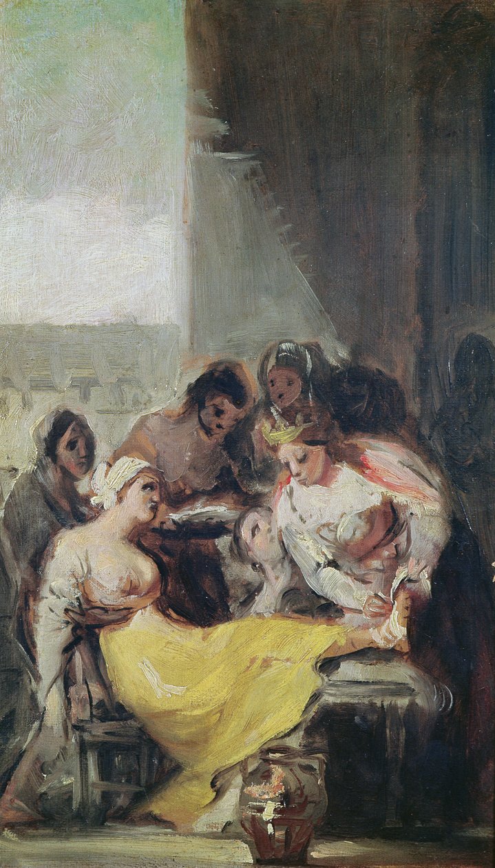 St. Isabella pflegt die Aussätzigen von Francisco de Goya