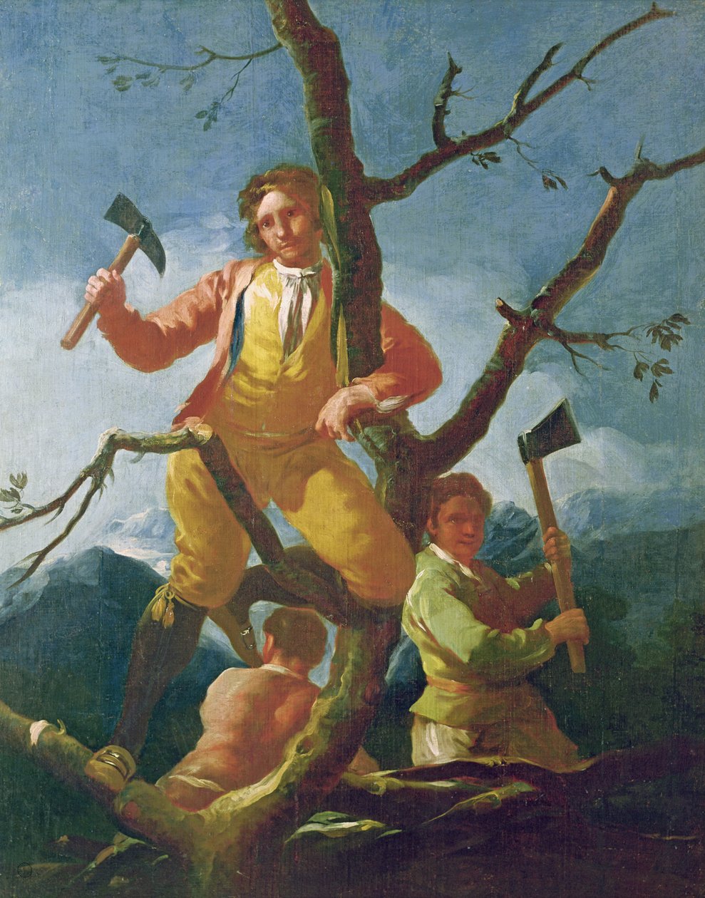 Die Holzfäller, 1779 von Francisco de Goya