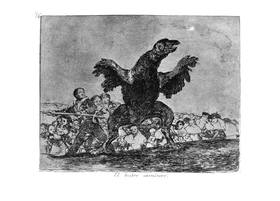 Tafel 76: Der fleischfressende Geier von Francisco de Goya