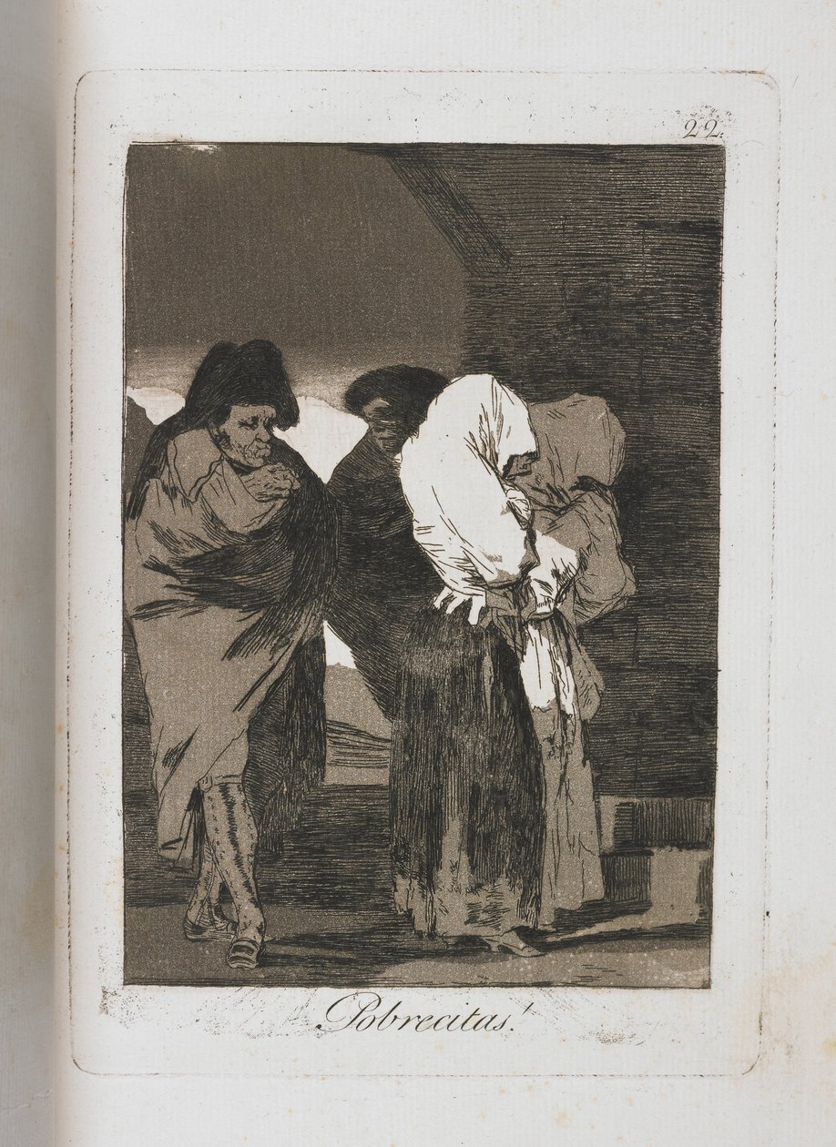 Tafel aus Los Caprichos, 1797-1798 von Francisco de Goya