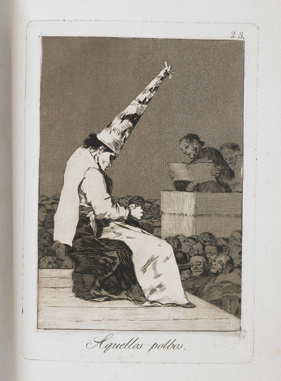 Platte aus Los Caprichos, 1797-1798 von Francisco de Goya