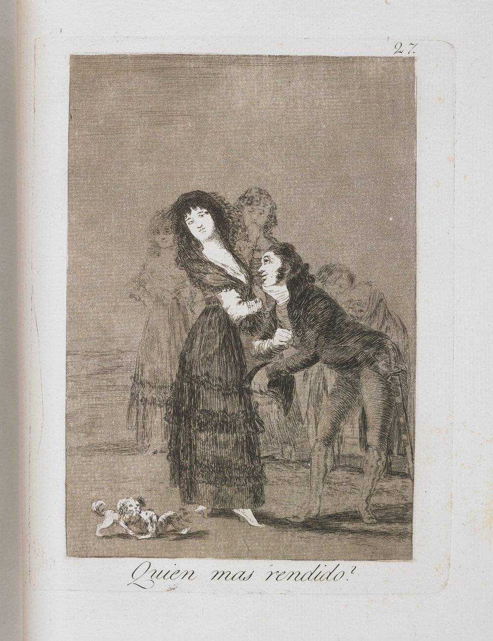 Blatt aus Los Caprichos, 1797-1798 von Francisco de Goya