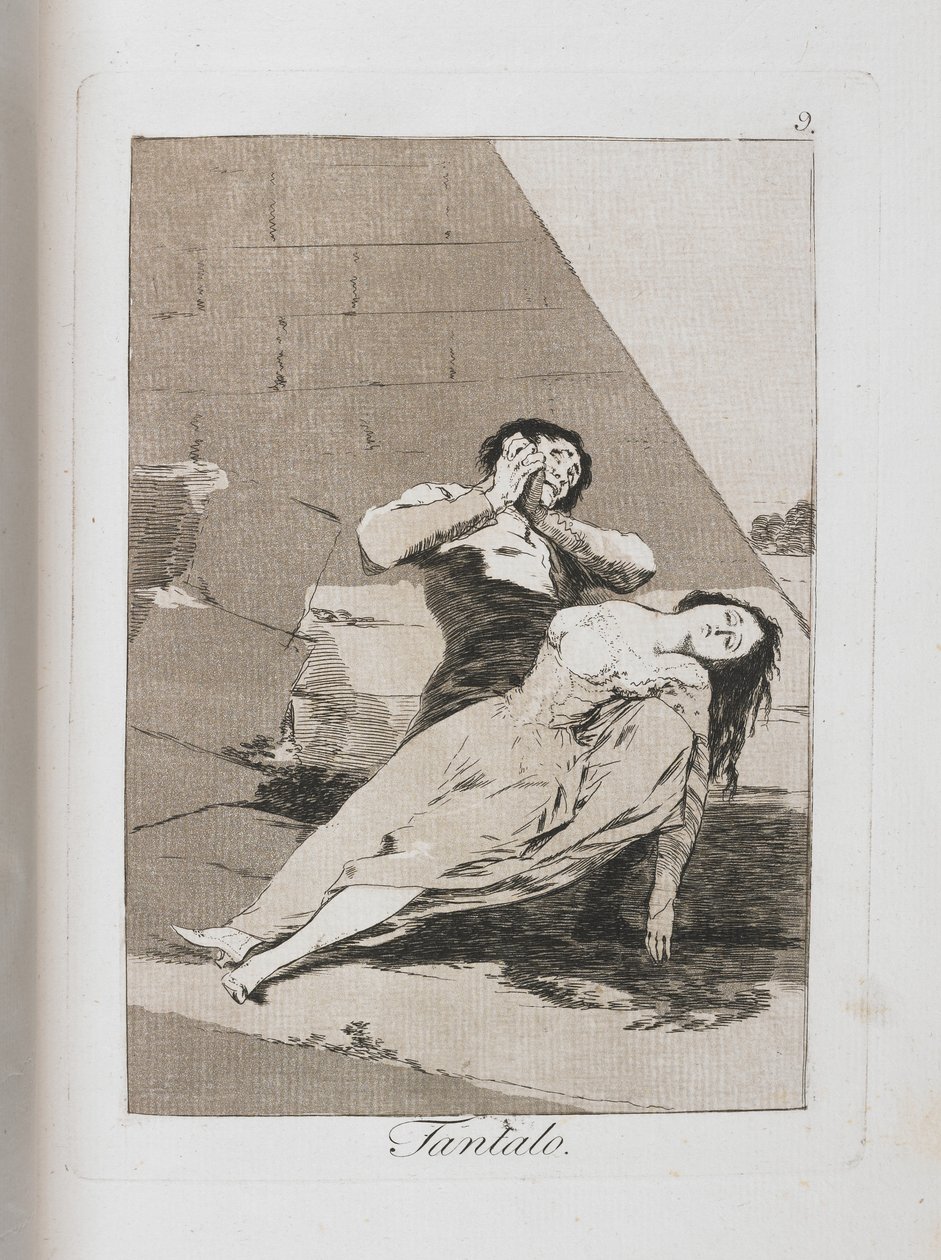 Tafel aus Los Caprichos, 1797-1798 von Francisco de Goya