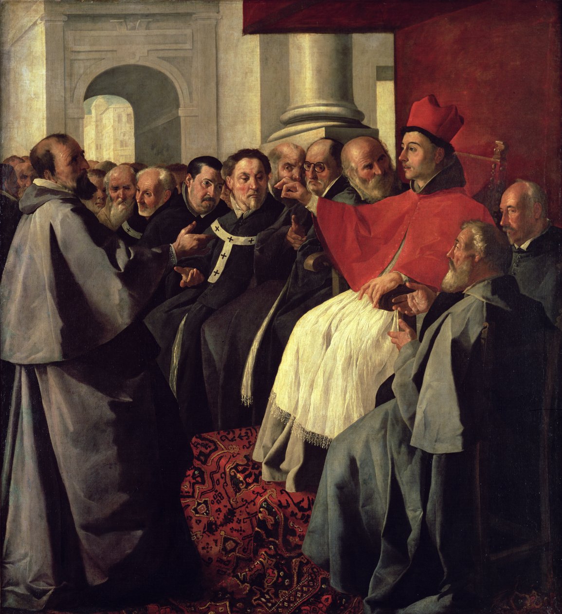 St. Bonaventura (1221-74) auf dem Konzil von Lyon 1274, 1627 von Francisco de Zurbaran