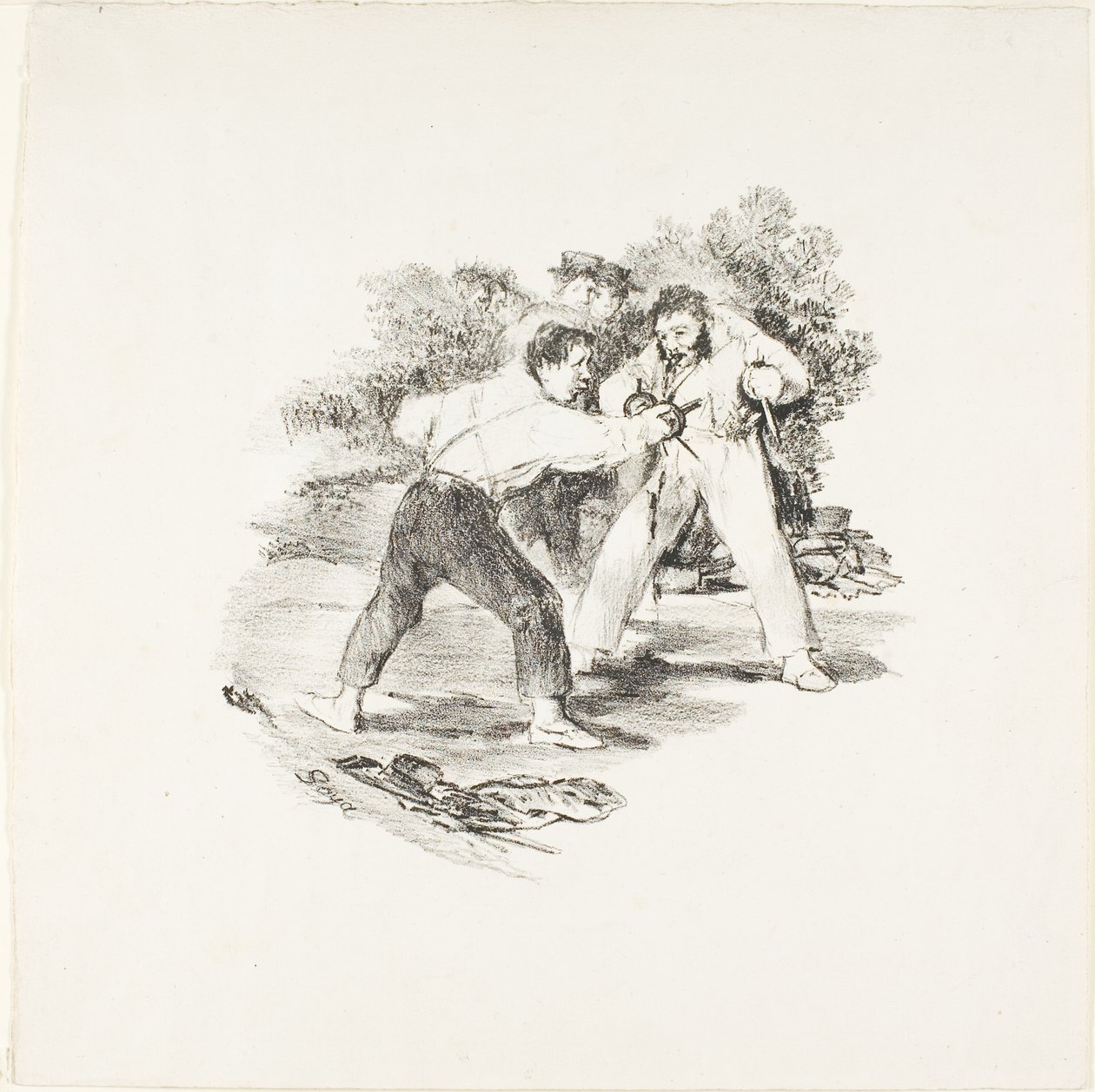 Modernes Duell von Francisco Jose de Goya y Lucientes