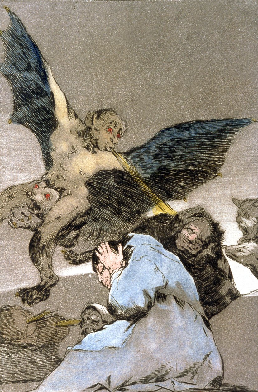 Monster, Gravur 1797-1799 von Francisco Jose de Goya y Lucientes